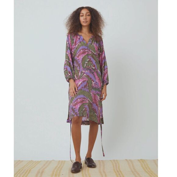 Raquel Allegra Silk Ether Dress 0 Purple NEW - Picture 1 of 11